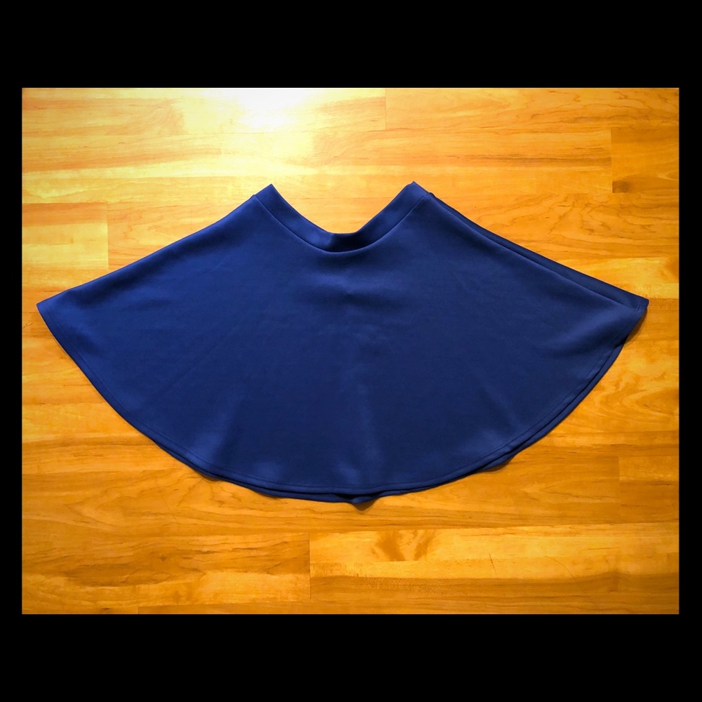 Navy blue love culture stretchy skirt